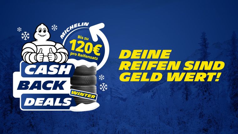 MICHELIN Cashback Deals Winter 2026: bis zu 120 Euro pro Reifensatz